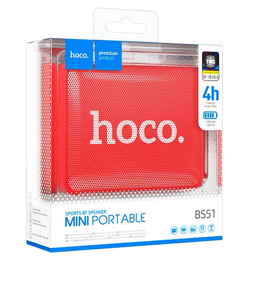 Hoco Sports Mini Bluetooth Speaker BS51 Red